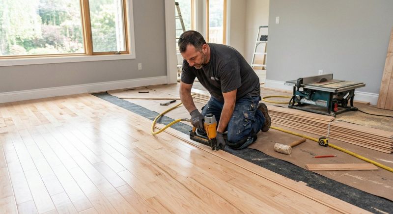 Birch Floor Installation in Phoenix, AZ