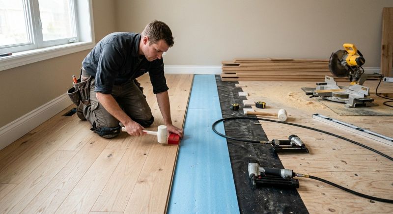 Dark Wood Floor Installation in Phoenix, AZ