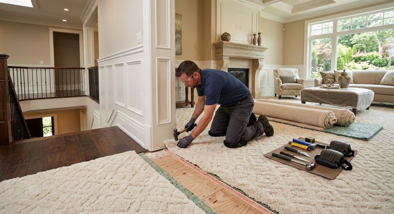 Plush Carpet Installation in Monmouth County, NJ